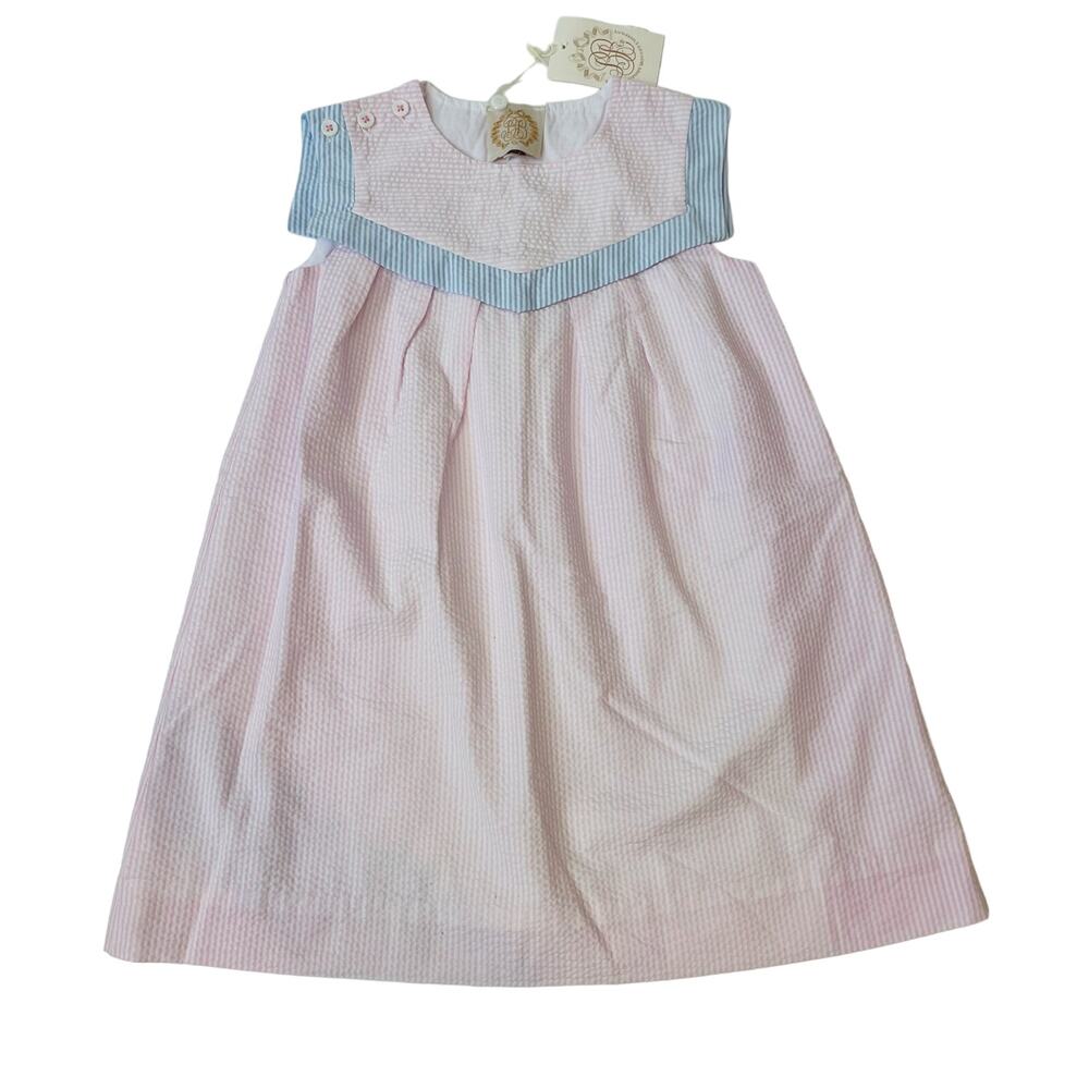 NWT TBBC Size 6 Sarah Seersucker Sailboat Dress